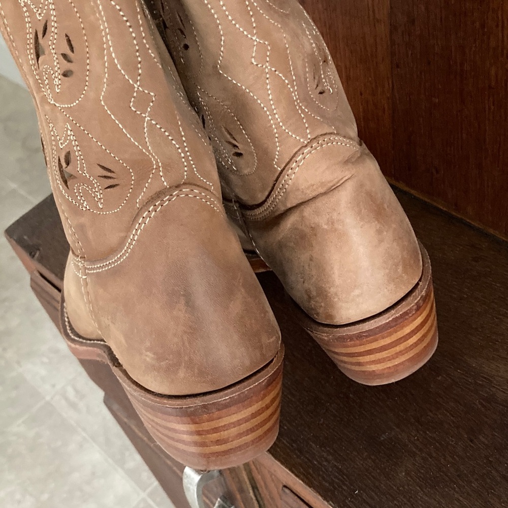 Vintage Frye Austin Western Style Campus Boots sz 8 worn once - Picture 4 of 10